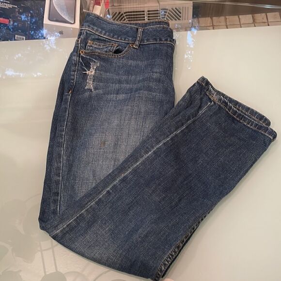 Simply Vera Vera wang jeans 8 stretchy blue straight - Picture 12 of 14